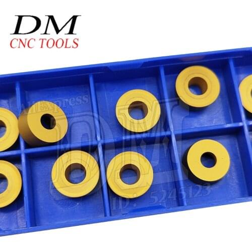10pcs RCMX1204MO YBC251 original cemented carbide milling blade round indexable milling cutter R6 for machining steel parts