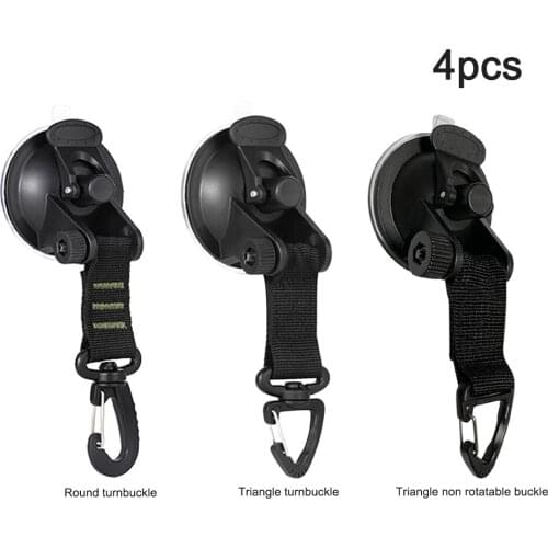 4 Pcs Outdoor Suction Cup Anchor Securing Hook Tie Down Camping Tarp As Car Side Awning Pool Tarps Tents Securing Hook Universal
