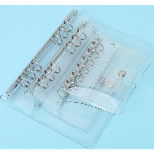 A5/A6/A7 PVC Notebook Notepad Sheet Shell Cover File Folder 6 Holes Binder DIY