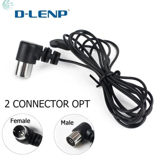 Dlenp Antennas FM Antenna 75Ohm UNBAL for Sound Natural Sound Stereo Receiver For FM Radio/Hi-Fi/DAB/ TV Indoor use Black