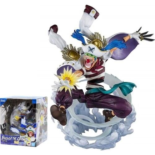 Bandai One Piece Anime Figure Figuarts ZERO Fierce Battle the top war Buggy buggy the clown Genuine Model Gifts For Children toy