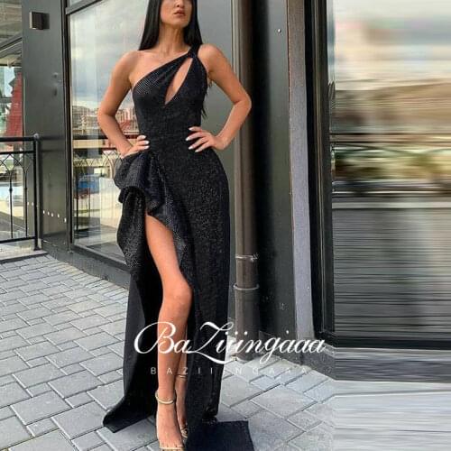 BAZIIINGAAA Luxury Woman Cocktail Dress Beaded Sequins Long Elegant Night Cocktail Party Formal Dresses for Wedding Plus Siz