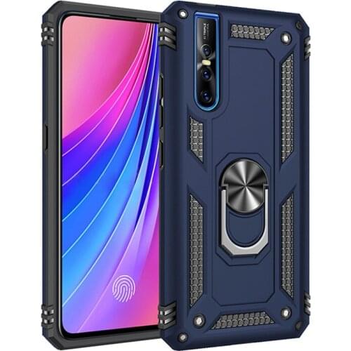 For Vivo V15 Pro Case 1818 1819 Armor Rugged Military Car Holder Ring Cover For Vivo V15 Coque Vivo V15 Pro Coque Fundas Capa