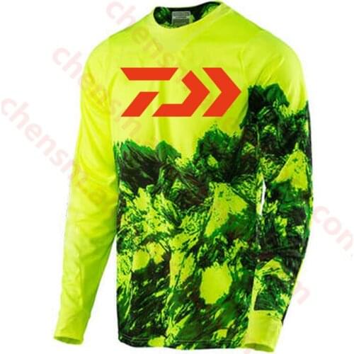 DAIWA New Style Winter CoolMax Fishing Clothing Long Sleeve Sunscreen Anti-uv Breathable Coat Summer Fishing Shirt Size XS-5XL