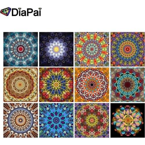DIAPAI Diamond Painting 5D DIY Full Square/Round Drill "Religious Mandala" 3D Embroidery Cross Stitch 5D Decor Gift