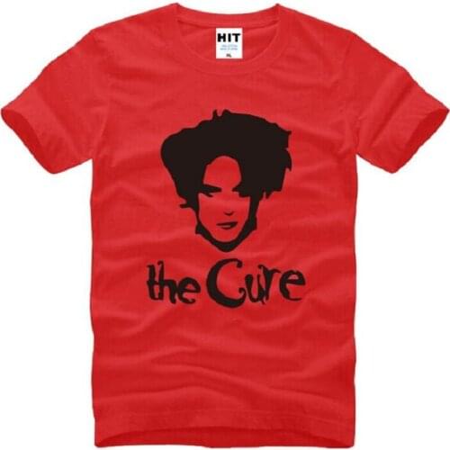 The Cure Rock Band Printed T Shirts Men Summer Short Sleeve O-Neck Cotton Mens T-Shirt Fashion Rock Hip Hop Tee Shirt Homme Hot