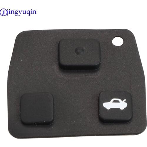 Jingyuqin 5p 2/3 Buttons Car Remote Car Key Fob Rubber Pad Stying Cover For Toyota /Avensis /Corolla /Lexus /Rav4