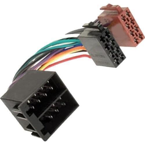 ISO Standard HARNESS Radio Adapter Cable for Great Wall Fiat Ducato Hyundai i20 i30 Santa Fe Sonata Kia Cerato Sorento Saab