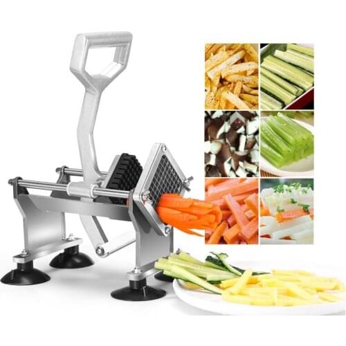 Commercial High Quality French Fry Cutter Potato Chips Strip Cutting Machine Stainless Steel Fruit Slicer Vegetable Chopper Tool