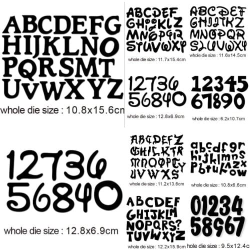 Metal Cutting Dies alphabet letters numbers 2020 New Craft Stencils for DIY Scrapbooking Album Decorative Embossing Cards Making