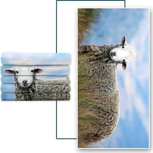 Microfine Water-Absorbent Quick-Drying Printed Beach Towel Microfiber Swimming Sports Fitness