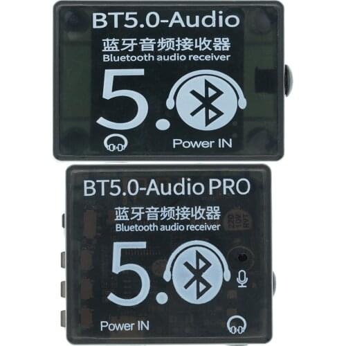 Mini Bluetooth 5.0 Decoder Board Audio Receiver BT5.0 PRO MP3 Lossless Player Wireless Stereo Music Amplifier Module With Case