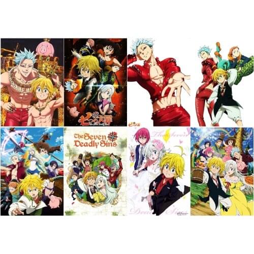 Nanatsu no Taizai Polypropylene A3 8 pieces Posters wall poster PPP033