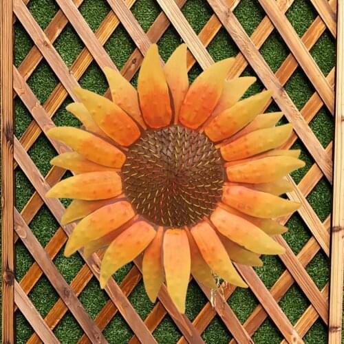 Sunflower Pendant Home Decorative Beautiful Stable Metal Sunflower Wall Decoration Hanging Office Home Ornament