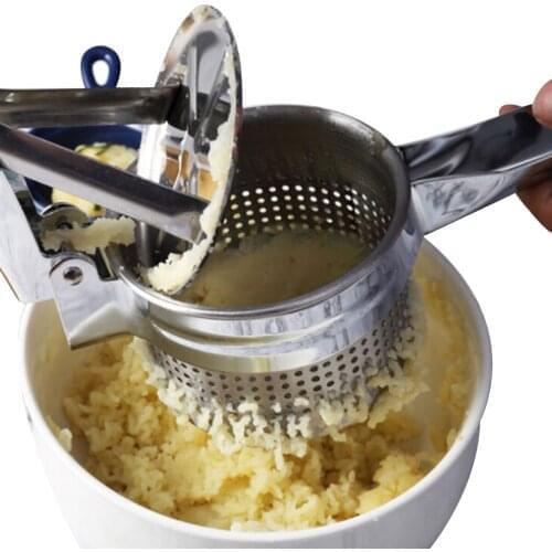 1PC Stainless Steel Potato Masher Potato Ricer Fruit Vegetable Press Juicer Crusher Squeezer Multifunctional Kitchen Tool