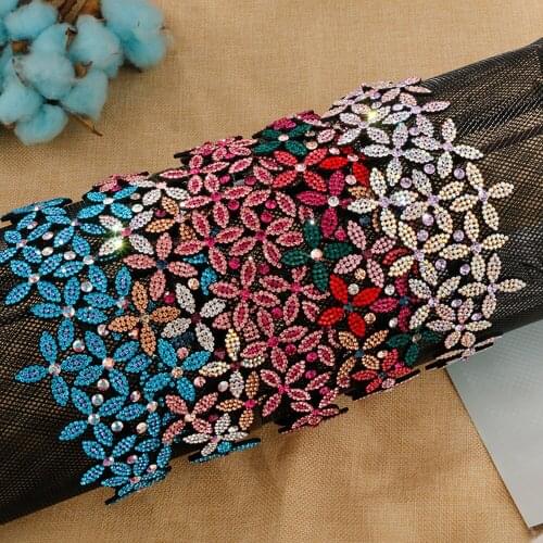Retro Women Flowers Headband Luxury Czech Crystal Non-slip Border Girl Hairpin Ms Fancy Hair Accessiftsories Hairband