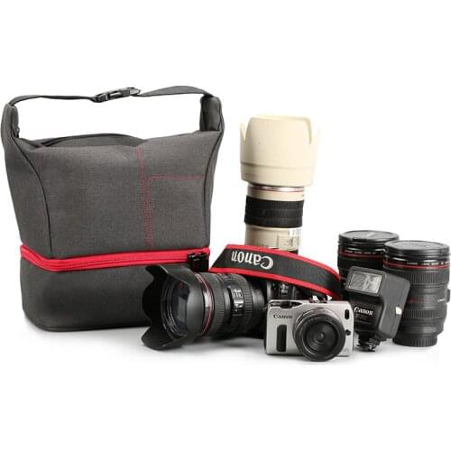 DSLR Camera Bag Shoulder Case For Canon EOS A9 A77 7RM2 A99 A7RII A7II Nikon Photo Bag 1300D 5D 6D 5DII 800D 750D SONY A7 II III