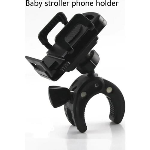 Universal Baby Stroller Aeecssory Cell Phone Holder 360 Degree Rotate Clamp Pram Pushchair Mount Bracket Bike Phone Stander