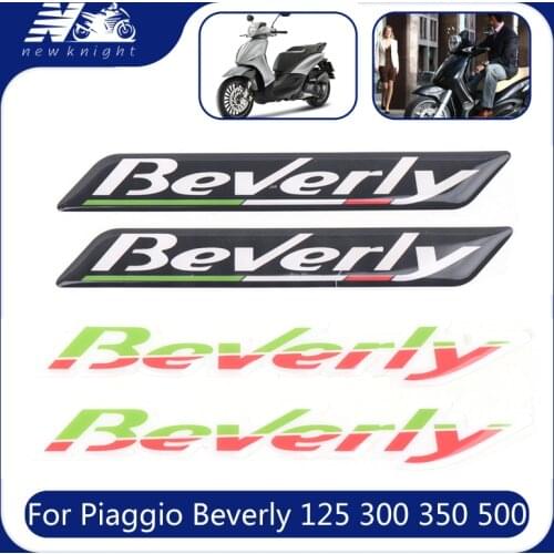 For Piaggio Beverly 125 300 350 500 Scooter Motorcycle 3D Waterproof Sticker Body Shell Decal Protector Fairing Emblem Badge
