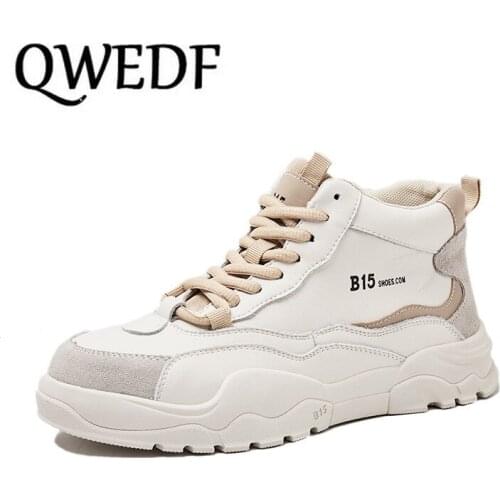 Women Winter Sneakers Female With Plush Flat Woman Lace Up High Top Warm Ladies Vulcanized Shoes Womens White Shoes X11-10