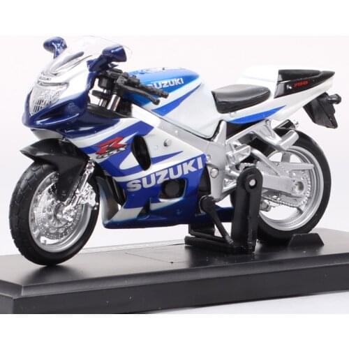 1 18 scale brand Childrens miniature SUZUKI GSX R750 metal die cast model sport bike motorcycle kids auto toy race car for boy