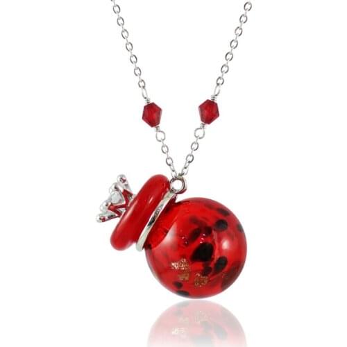 1PC Glass Perfume BoGlass Bottle Urn Necklace Cremation Jewelry Keepsake Locket Memorial Urn Jewelry Urn Jewelry