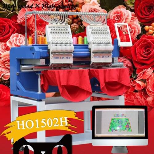 10 years service !!! HOLiAUMA Quality Two head Dahao A15 computerized second hand price Brother embroidery machine Computer