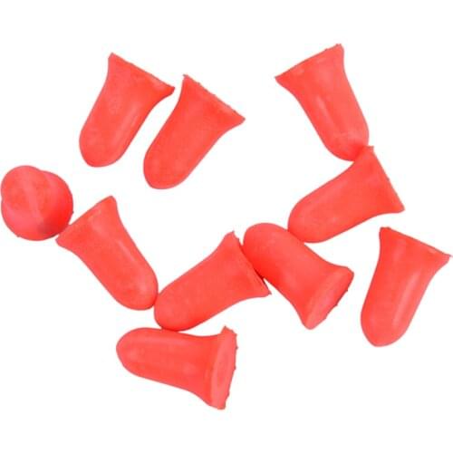 2/20 Pcs Soft Anti-Noise Ear Plug Waterproof Swimming Silicone Swim Earplugs For Adult Children Swimmers Diving red color