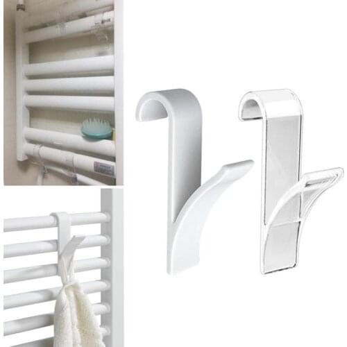 2 Pcs Radiator Hook Heated Towel Radiator Bath Hook Holder Clothes Hanger Percha Plegable Scarf Hanger Kitchen Tools Home Cocina