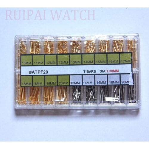 Free Shipping 360pcs Silver& Gold Flat Head Press Type T-Bar Lugs 1.30mm Diameter