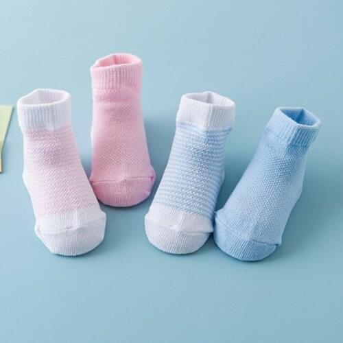 4 Pairs Children Kids Baby Newborn Socks Gloves Anti-scratch Breathable Elasticity -OPK