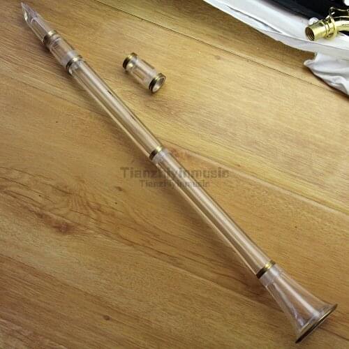 Acrylic Transparent Bb Clarinet Gold Tube Body Clarinet Part
