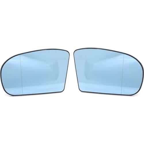 Car Heated Blue Side Rearview Mirror Glass Replacement Accessories For Mercedes-Benz E W211 /C-Class W203 Sedan/Wagon 2001-2007