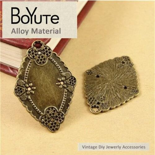 BoYuTe (50 Pieces/Lot) 23*31MM Metal Antique Bronze Plated Colors Vintage Word Charms for Diy Jewelry Makings