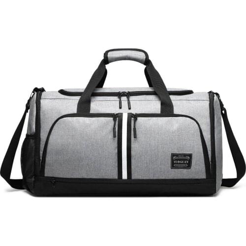 Brand Mens Travel Bag Handbags Waterproof Oxford Large Capacity Duffle Bag Multifunctional Crossbody Bags with Shoes Pouch