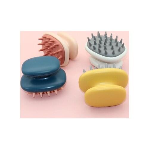 Household Multifunctional Shampoo Brush Handheld ABS Scalp Shampoo Massage Brush Shower Hair Comb Mini Head Meridian Massage Com