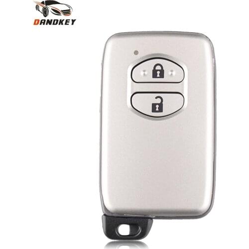 Dandkey 2 Buttons Remote Car Key Case Shell For Toyota Toyota Prius Land Cruiser Avalon Prado 2010-2015 Key With Smart Blade