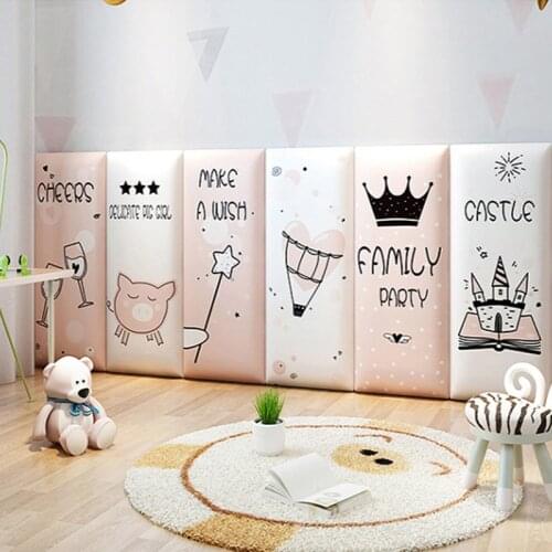Childrens Anti-collision Soft Bag Wall Sticker Tatami Anti-collision Background Self-adhesive Bedroom Decor Home Decor Modern