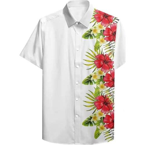 New Hawaiian Shirt Men Hip Hop Streetwear Gradient Color Camisa Masculina Short Sleeve Beach Shirts For Men Holiday Clothes