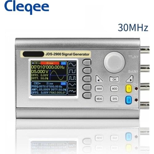 Cleqee JDS2900 30MHz digital control dual channel DDS function signal generator