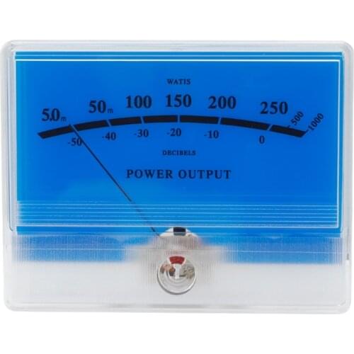 Lake Water Blue VU Meter Tube Amplifier TN-90 DB Meter Front Audio Power Level Meter Head with Backlight