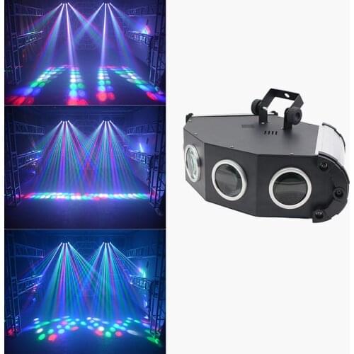 LED four-lens strong laser display system stage disco party Christmas decoration laser lighting Dmx Dj equipment project