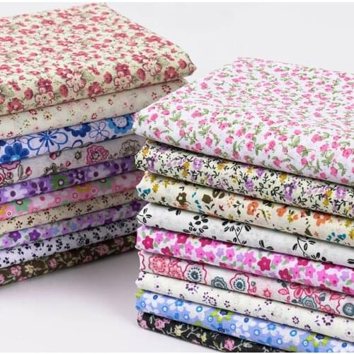Small Vintage Floral Fabric Cotton Liberty Ditsy floral Printed for Sewing Clothes DIY Handmade per Half Meter