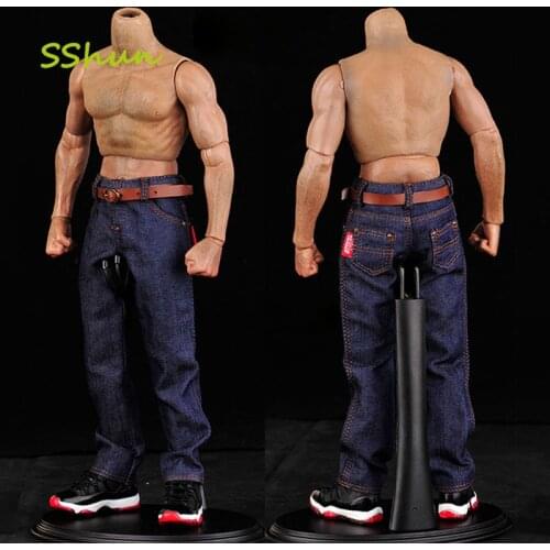 1/6 Scale Male Clothes Man Jeans Pants Denim Trousers Male Clothes Model For 12'' Action Figure Body DIY Accessory