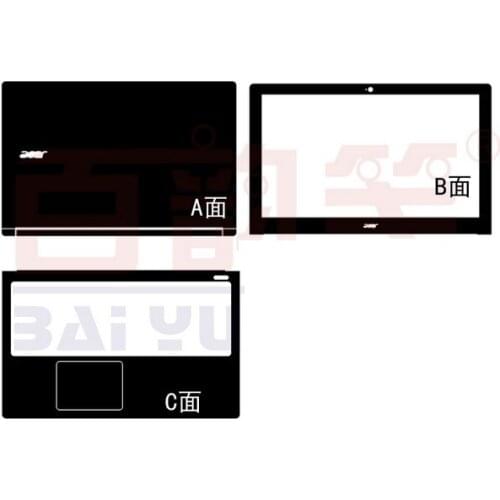 Laptop Sticker Skin Decal Carbon fiber Cover Protector for Acer VN7 591G 571G 591 571 15.6-inch