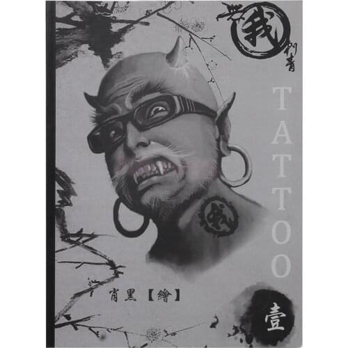 New 2015 Tattoo Supplies Reference Book Picture Instruction Sheet Flash Art Dragon Mermaid Devil Pattern