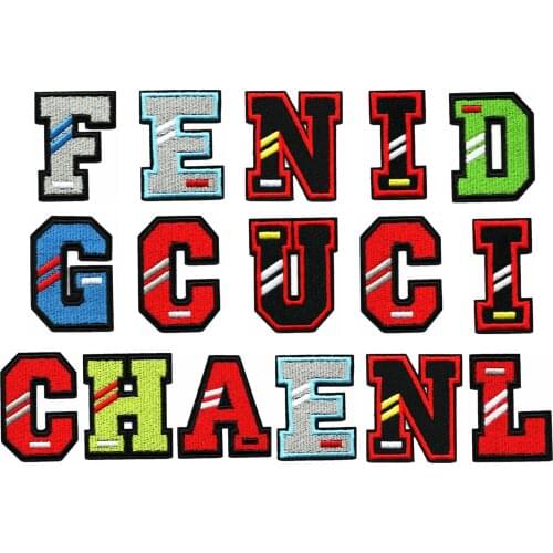 One set embroidery patch letter cartoon patches for bag hat badges applique patches for clothing SC-3031