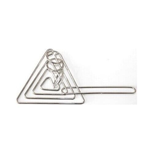 Wholesale 10PCS/LOT Challenging Triangle-shaped Metal Brain Teaser Puzzles Game