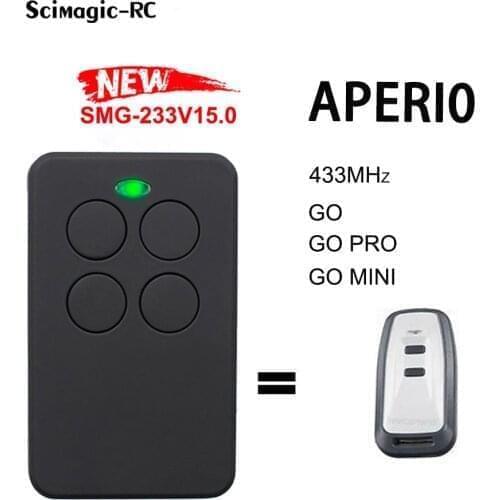 100% For APERIO GO PRO Remote Control Clone APERIO GO MINI 433MHz Garage Door Opener Key Fob