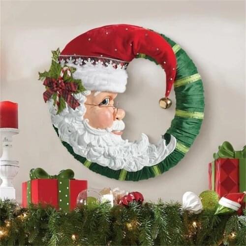 Christmas Wall Stickers 2021 Santa Angel Rotating Sculpture Train Decorations Window Stickers Stickers Indoor Home Decoration
